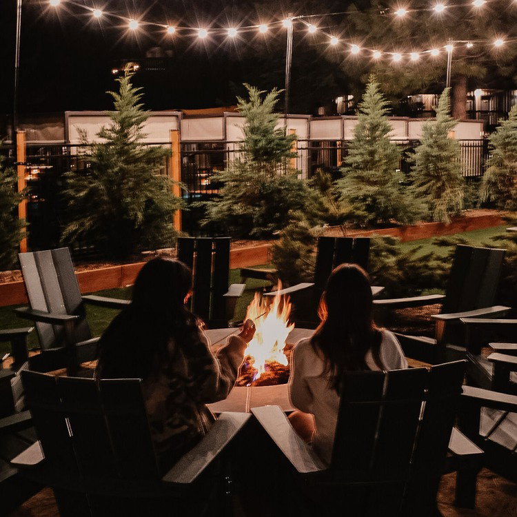 Firepit at Station House Inn