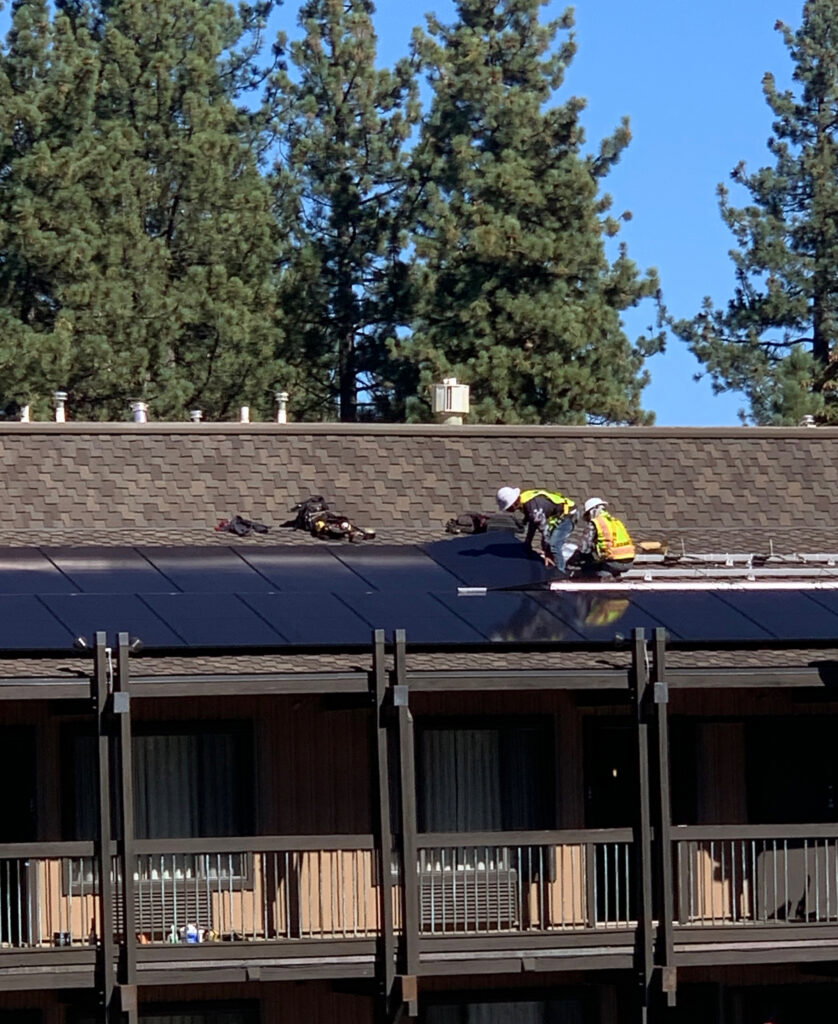 hotel in south lake tahoe with solar panels